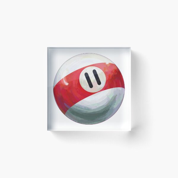 Billiards 11 Ball Acrylic Block