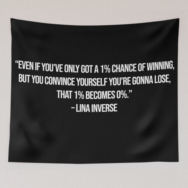Item preview, Lina Inverse - Quote designed and sold by Epicanimequotes.