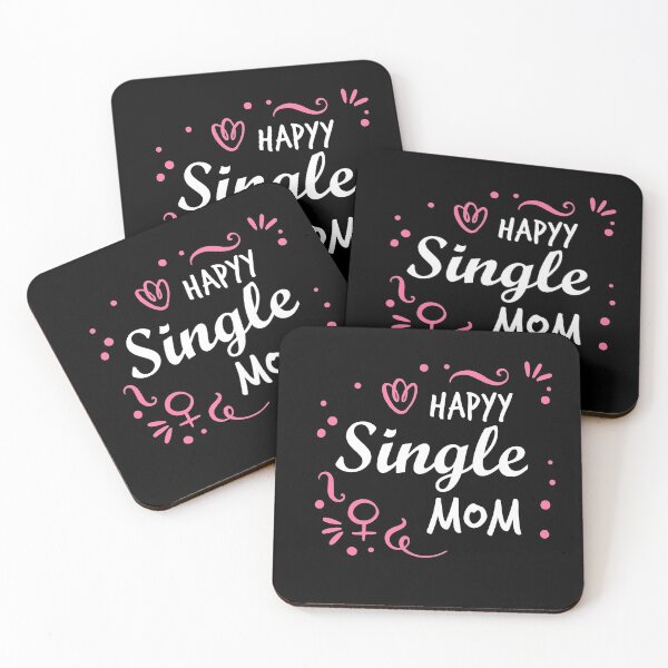 Item preview, "Happy Single Mom" cute lettering designed and sold by Art Wear Nation.