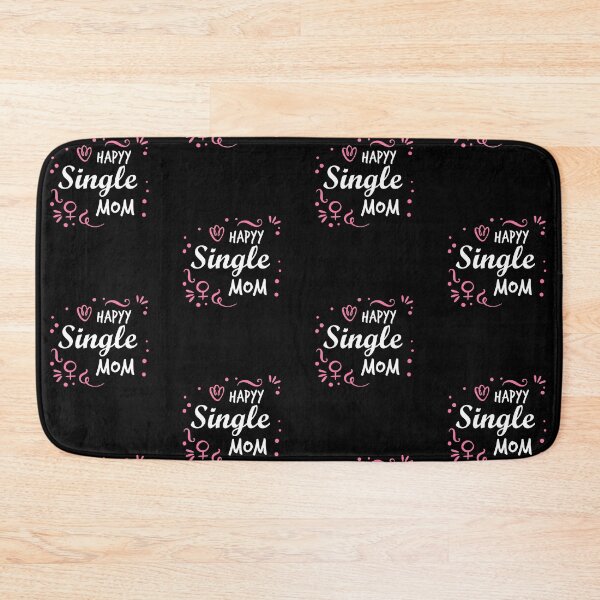 Item preview, "Happy Single Mom" cute lettering designed and sold by Art Wear Nation.