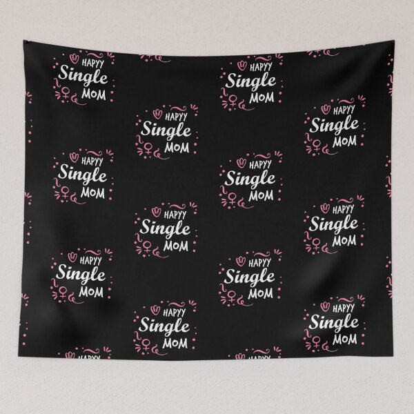 Item preview, "Happy Single Mom" cute lettering designed and sold by Art Wear Nation.