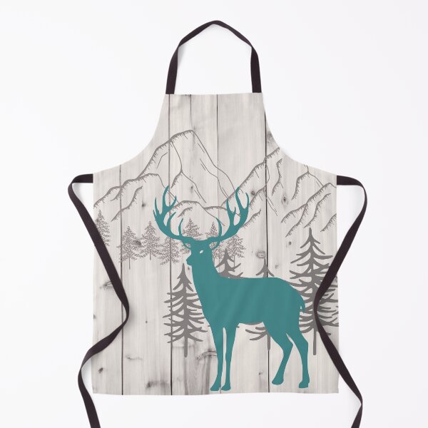 Item preview, rustic mountain woodgrain bohemian forest winter woodland deer designed and sold by IamTrending.
