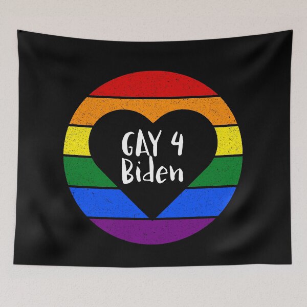 Item preview, Gay For Biden 2020 LGBT, LGBTQ, Rainbow Gay Pride Heart designed and sold by aronia.