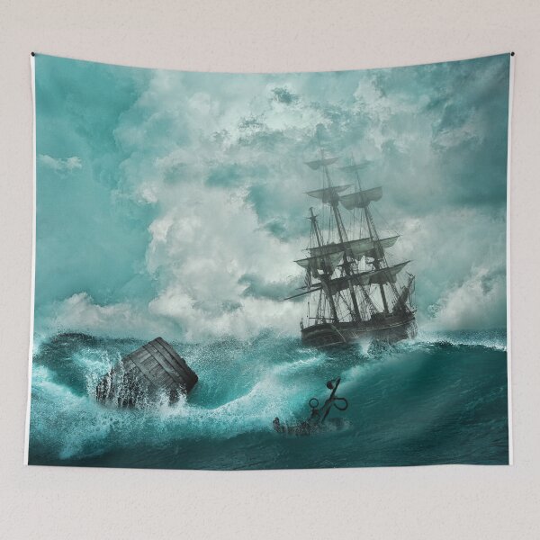 Item preview, Blue ocean waves-Duvet Cover designed and sold by kingdom-designs.