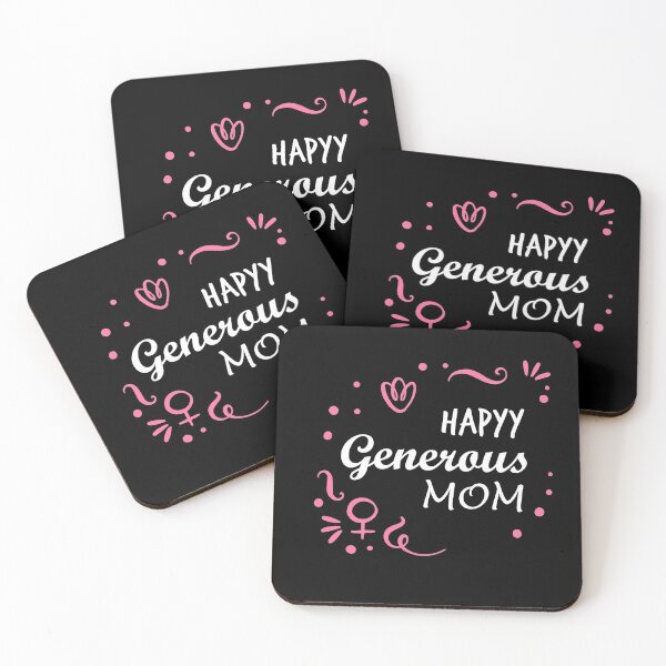 Item preview, "Happy Generous Mom" cute lettering designed and sold by Art Wear Nation.