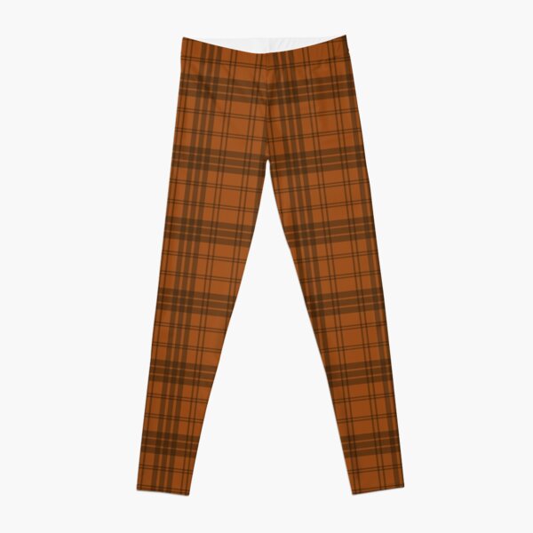 Brown Plaid Leggings