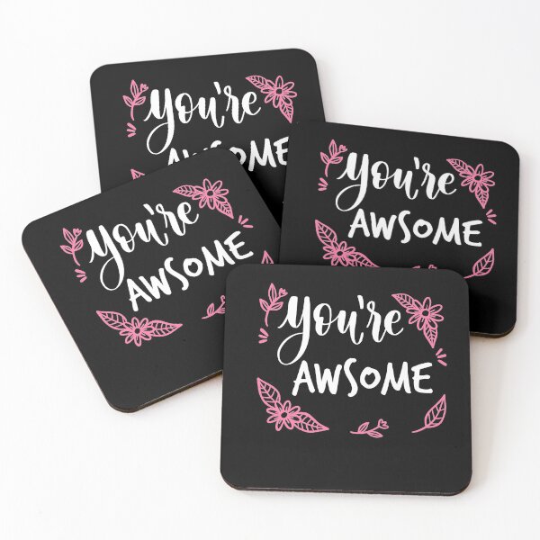 Item preview, "You Are Awsome" cute lettering designed and sold by Art Wear Nation.