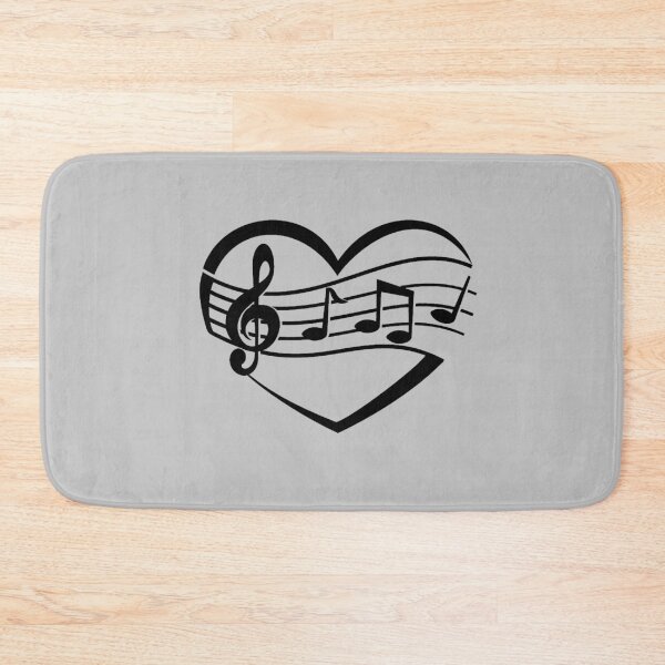 Item preview, Music Heart - Great Gift For Music Lover - Black Notes & Logo Design designed and sold by Richard529.