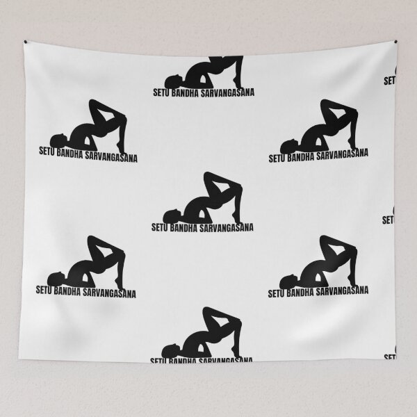 Item preview, Yoga. Yogi on Bridge Pose. Setu Bandha Servangasana designed and sold by Damitparasayo.