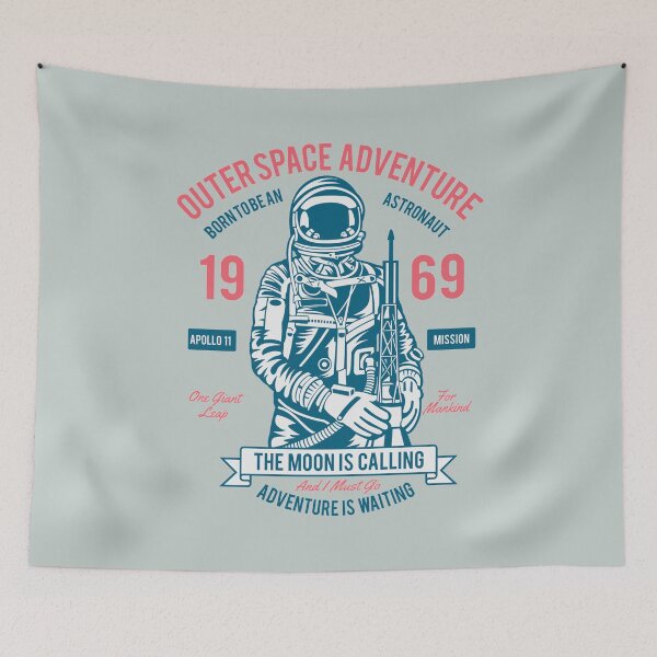 Item preview, Outer space adventure, the moon is calling - Awesome astronaut Gift designed and sold by Teenation9.