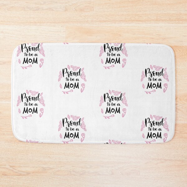 Item preview, "Proud To Be A Mom" cute lettering with white backround designed and sold by Art Wear Nation.