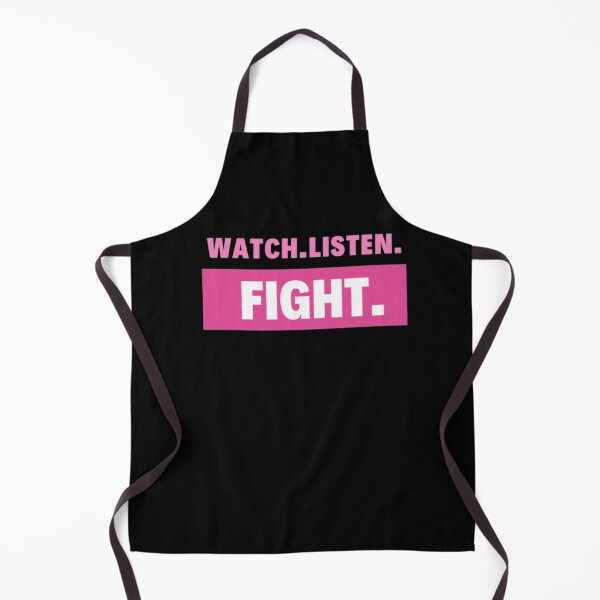 Item preview, Watch Listen fight Enola Holmes quote pink and black designed and sold by BloompodDesigns.