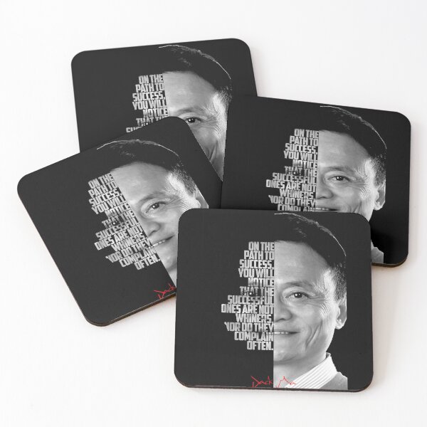 Item preview, Black and white Jack Ma quote. designed and sold by Enea Kelo.