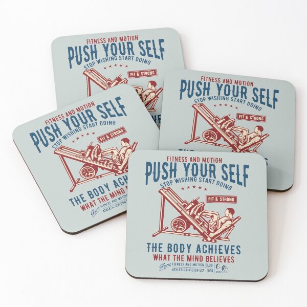 Item preview, Fitness and motion, push yourself - Awesome fitness lover Gift designed and sold by Teenation9.