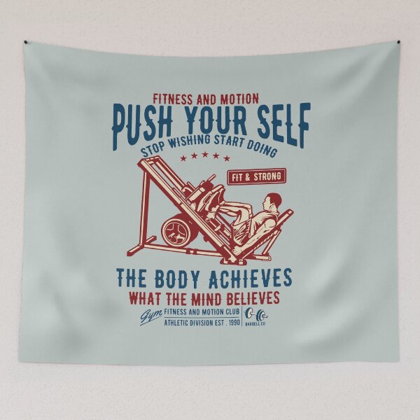 Item preview, Fitness and motion, push yourself - Awesome fitness lover Gift designed and sold by Teenation9.