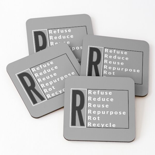 Item preview, Refuse Reduce Reuse Repurpose Rot Recycle designed and sold by Lazy Dad Creations.