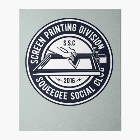 Screen printing division - Awesome screen printer Gift Art Board Print for  Sale by Teenation9