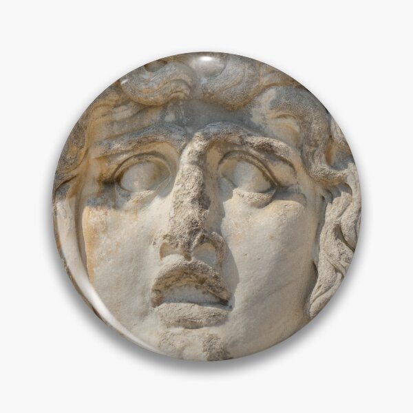 Item preview, Man face - Ancient Greek relief  - wall carving - Temple of Apollo designed and sold by VadimK.