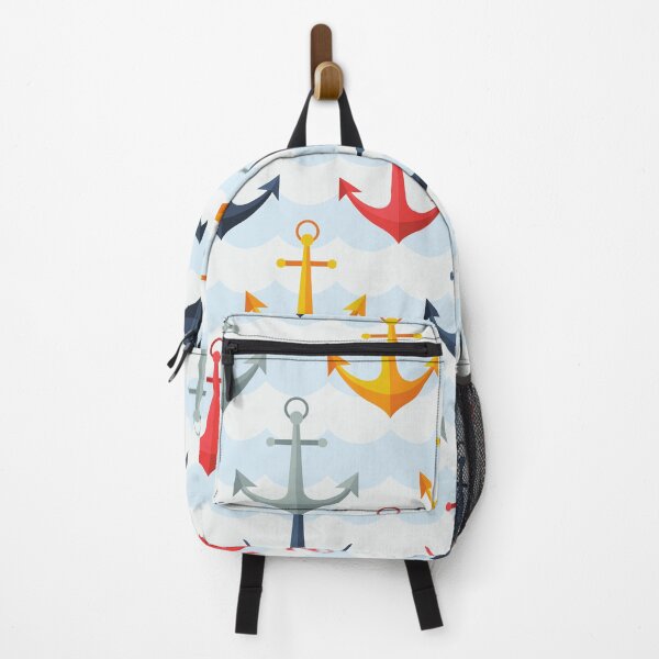 Item preview, Preppy Yellow Red Navy Blue Navy Ship Anchor Nautical designed and sold by IamTrending.
