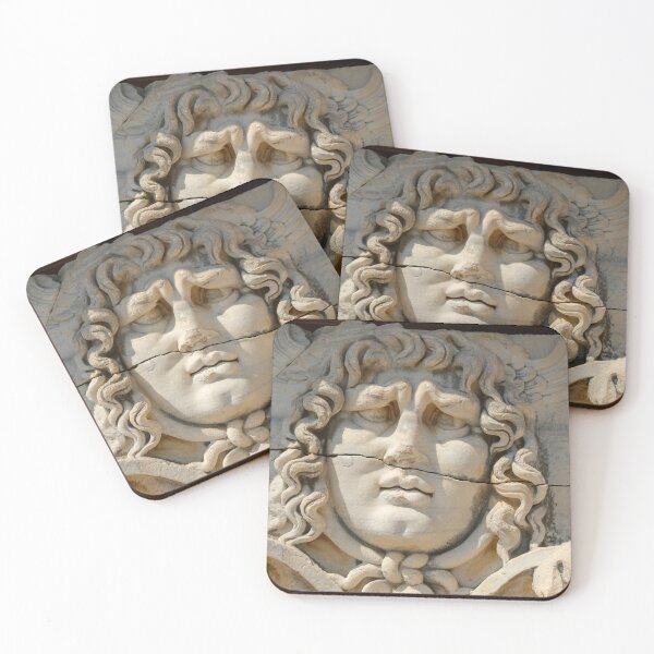 Item preview, Head of man in the Temple of Apollo - Ancient Greek relief  - wall carving designed and sold by VadimK.