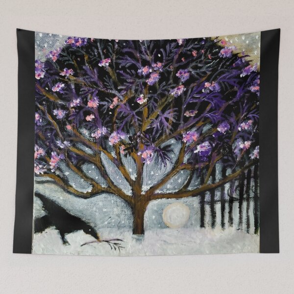 Item preview, Black Lace Elder Tree designed and sold by The Mysterious Domain Alyne Whiteswan Fine Art Prints and Merch.