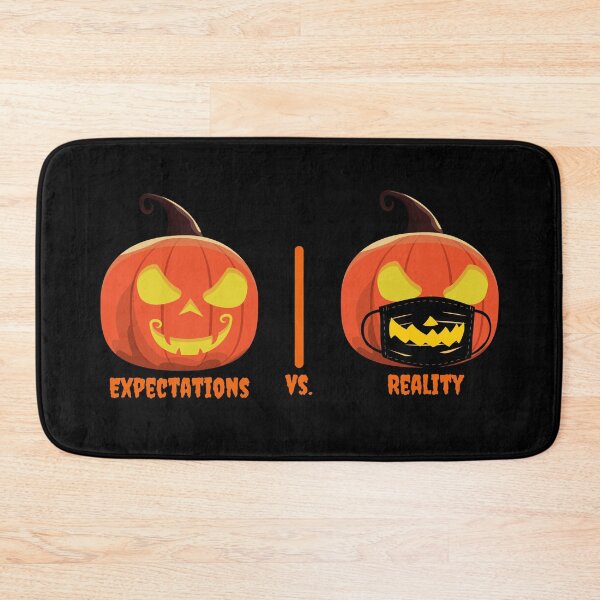 Item preview, Expectations vs Reality Halloween Pumpkin Face designed and sold by VBeesTees.