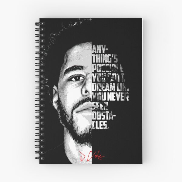 Item preview, Black and white J Cole quote. designed and sold by Enea Kelo.