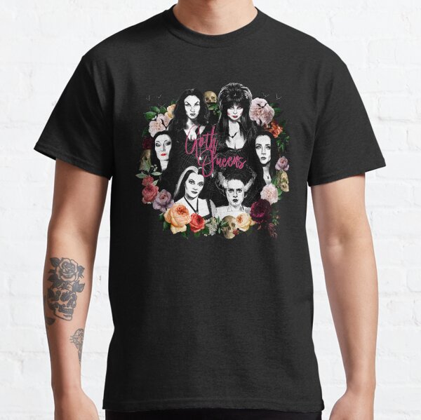Goth Queens - Elvira, Vampira, Lily, Morticia, Frankenstein Classic T-Shirt