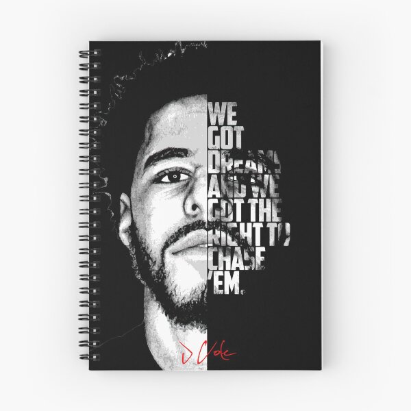 Item preview, Black and white J Cole quote. designed and sold by Enea Kelo.