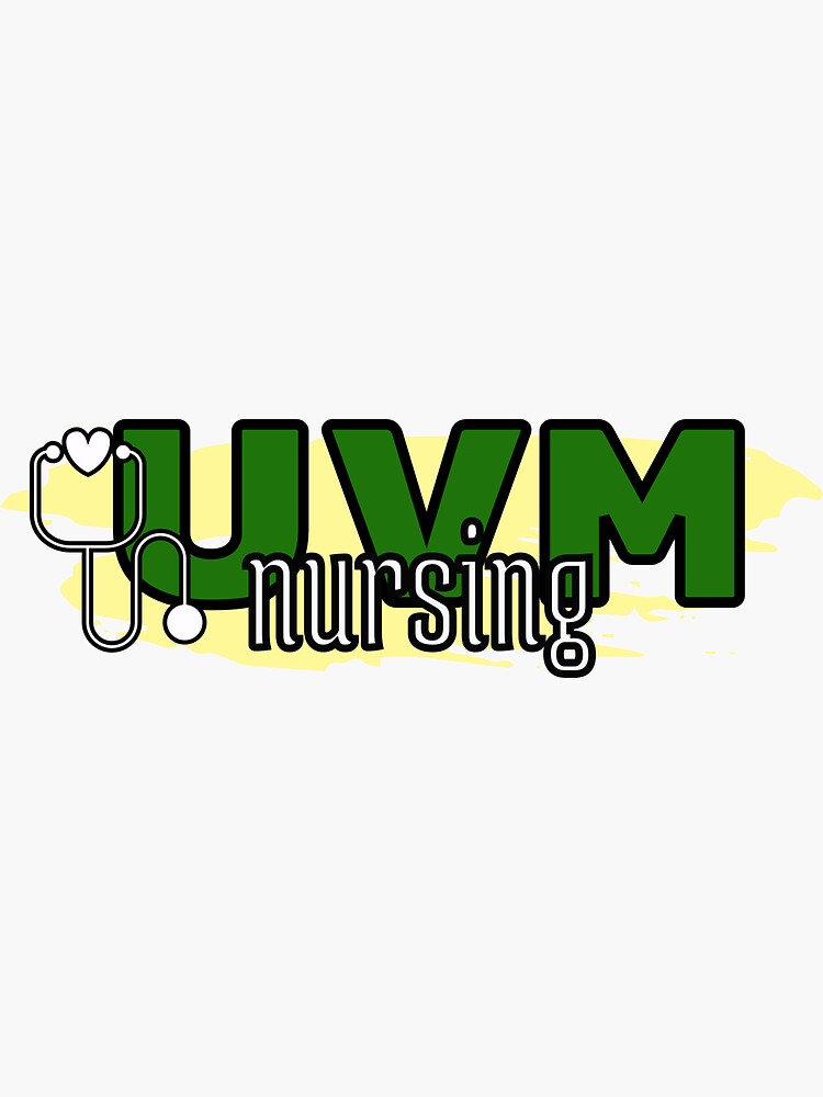 "UVM nursing" Sticker by abigailhead Redbubble