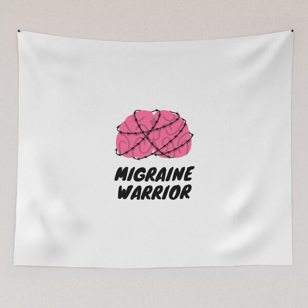 Item preview, Migraine Warrior Brain designed and sold by ImanAli.