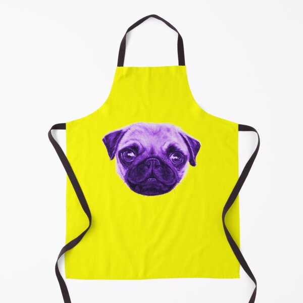 Item preview, Sunday Pop Art Pug Violet And Yellow designed and sold by brodyquixote.