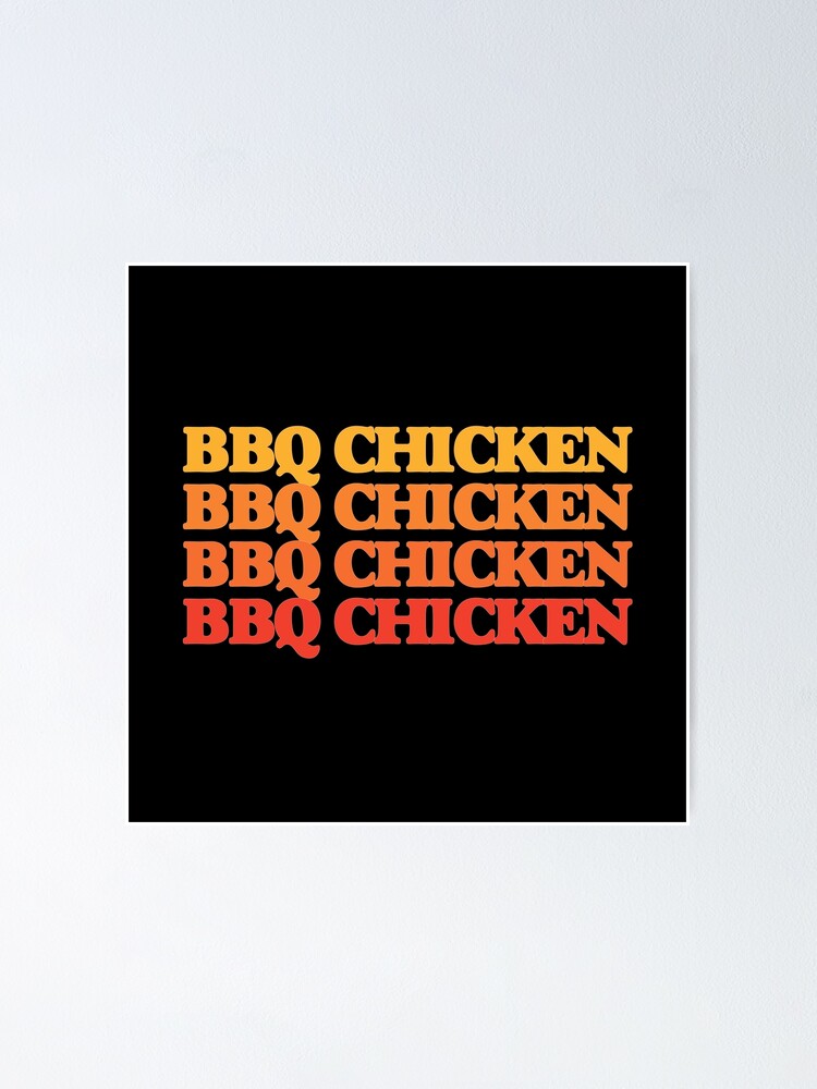 "BBQ Chicken Basketball" Poster by slamhighdesign Redbubble