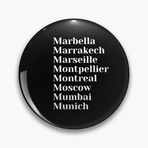 Item preview, Cities starting with the letter, M designed and sold by Art With Impact – Statement Art & Apparel for Deep Thinkers.