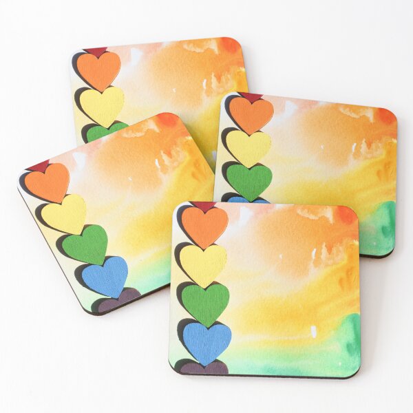 Item preview, Rainbow Hearts designed and sold by shihaams.