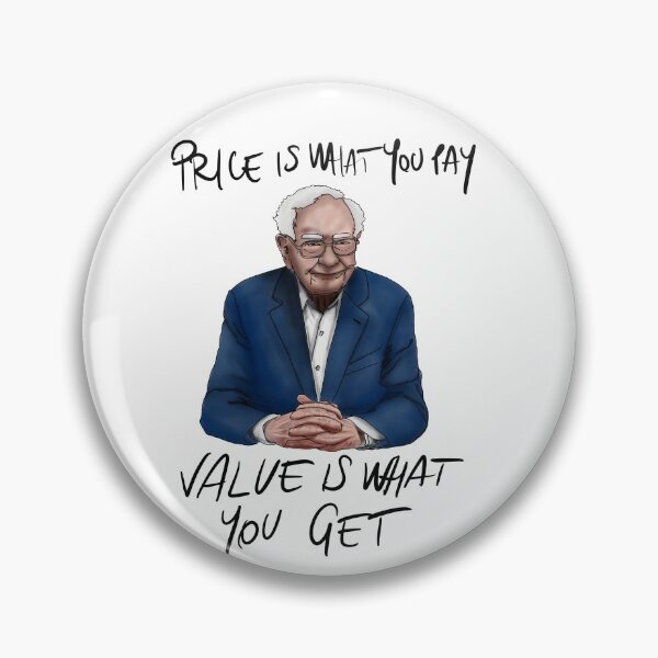 Item preview, Price is what you pay, value is what you get. by Warren Buffett designed and sold by Smurfypixels.