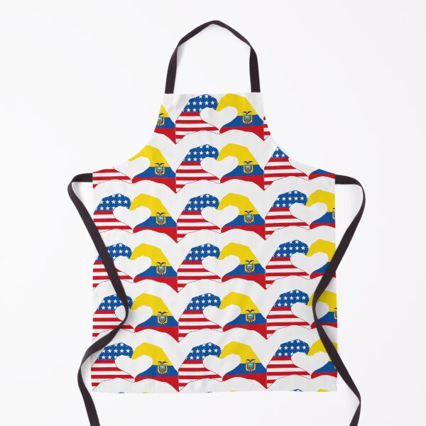 Item preview, We Heart USA & Ecuador Patriot Flag Series designed and sold by Carbon-Fibre Media.