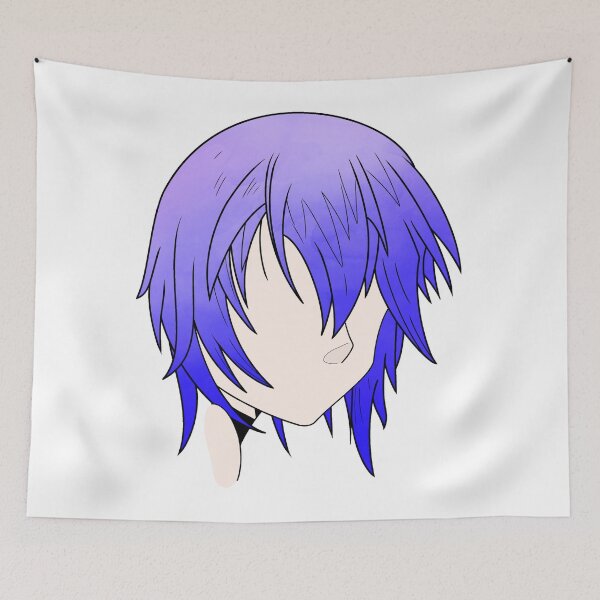 Item preview, Manga woman's drawing purple designed and sold by Jess-Xs.