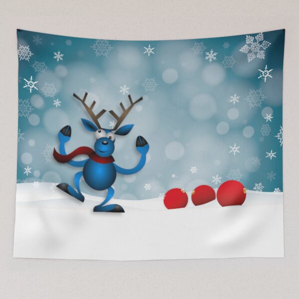 Artikelvorschau, Dancing Holiday Reindeer - Weihnachtsdekoration entworfen und verkauft von ittybittyowl.