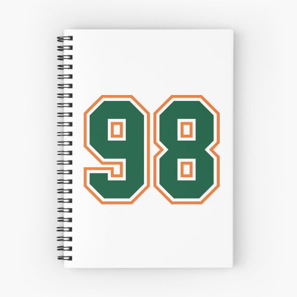 Item preview, Green And Orange Jersey 98 Number. Number ninety-eight Straight From Miami designed and sold by Urosek.