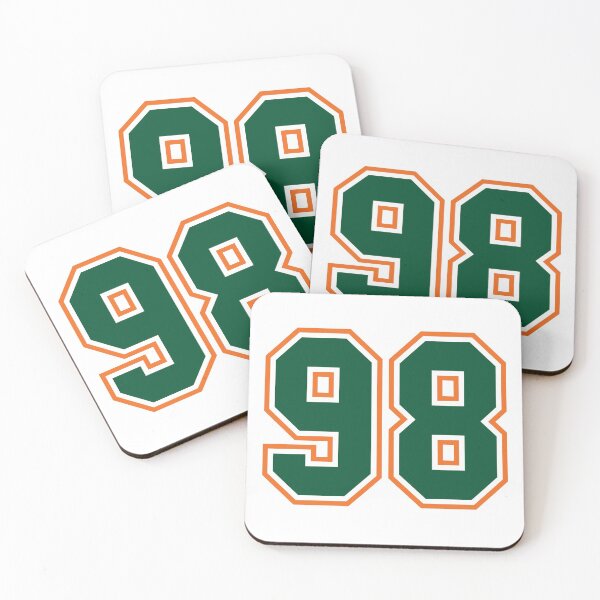 Item preview, Green And Orange Jersey 98 Number. Number ninety-eight Straight From Miami designed and sold by Urosek.