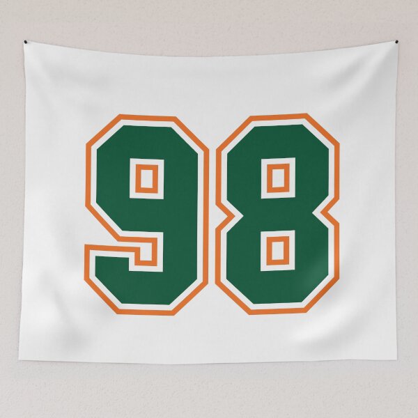 Item preview, Green And Orange Jersey 98 Number. Number ninety-eight Straight From Miami designed and sold by Urosek.