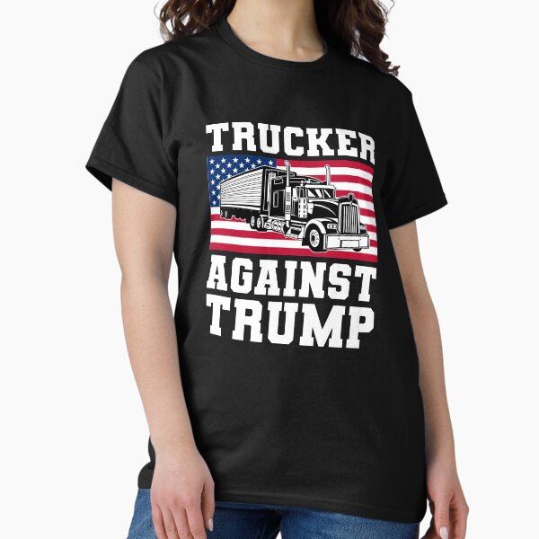 Artikel-Vorschau von Trucker Against Trump Lustig Anti Trump, designt und verkauft von merchermaier.
