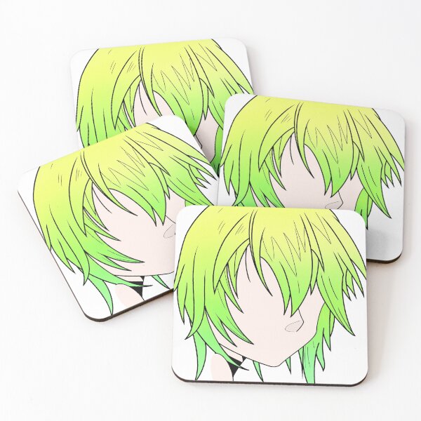 Item preview, Manga woman's drawing green designed and sold by Jess-Xs.