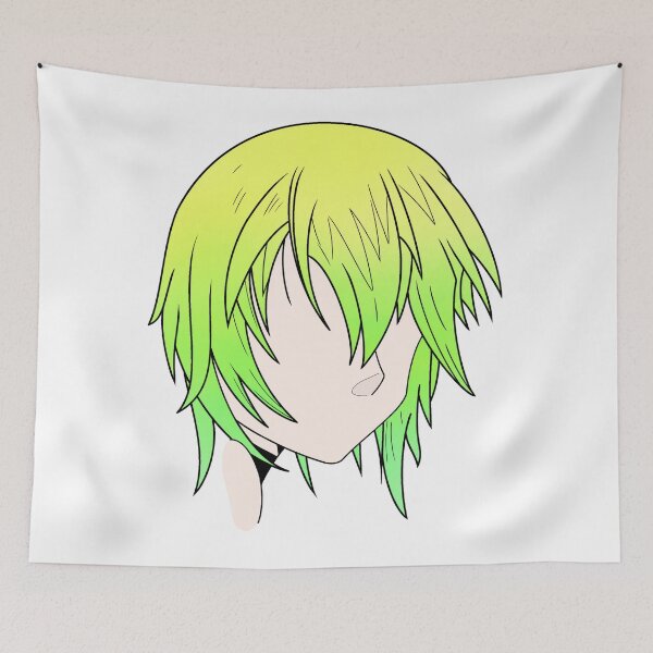 Item preview, Manga woman's drawing green designed and sold by Jess-Xs.