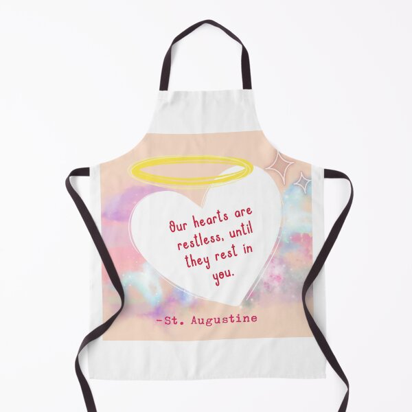 Item preview, Saint Augustine Our hearts are restless quote designed and sold by SabrinaM77.