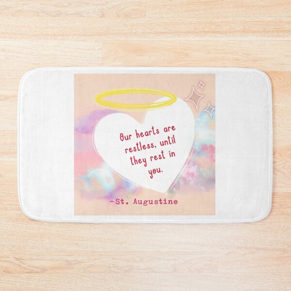 Item preview, Saint Augustine Our hearts are restless quote designed and sold by SabrinaM77.