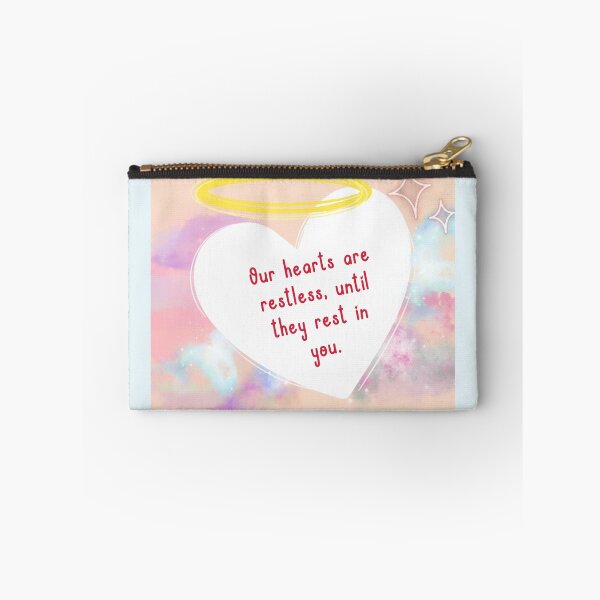 Item preview, Saint Augustine Our hearts are restless quote designed and sold by SabrinaM77.