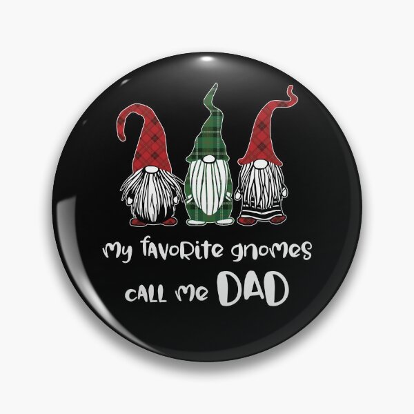 Item preview, My Favorite Gnomes Call Me Dad Christmas Matching Daddy Gift Funny Gnomes In Plaid Hats designed and sold by FunnySunny T-Shirts.
