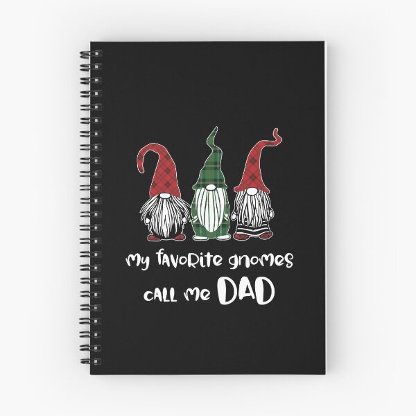 Item preview, My Favorite Gnomes Call Me Dad Christmas Matching Daddy Gift Funny Gnomes In Plaid Hats designed and sold by FunnySunny T-Shirts.